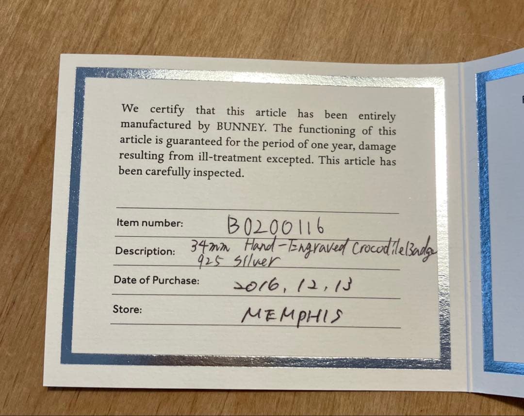 BUNNEY クロコダイル模様ペンダント　早い者勝ち‼️