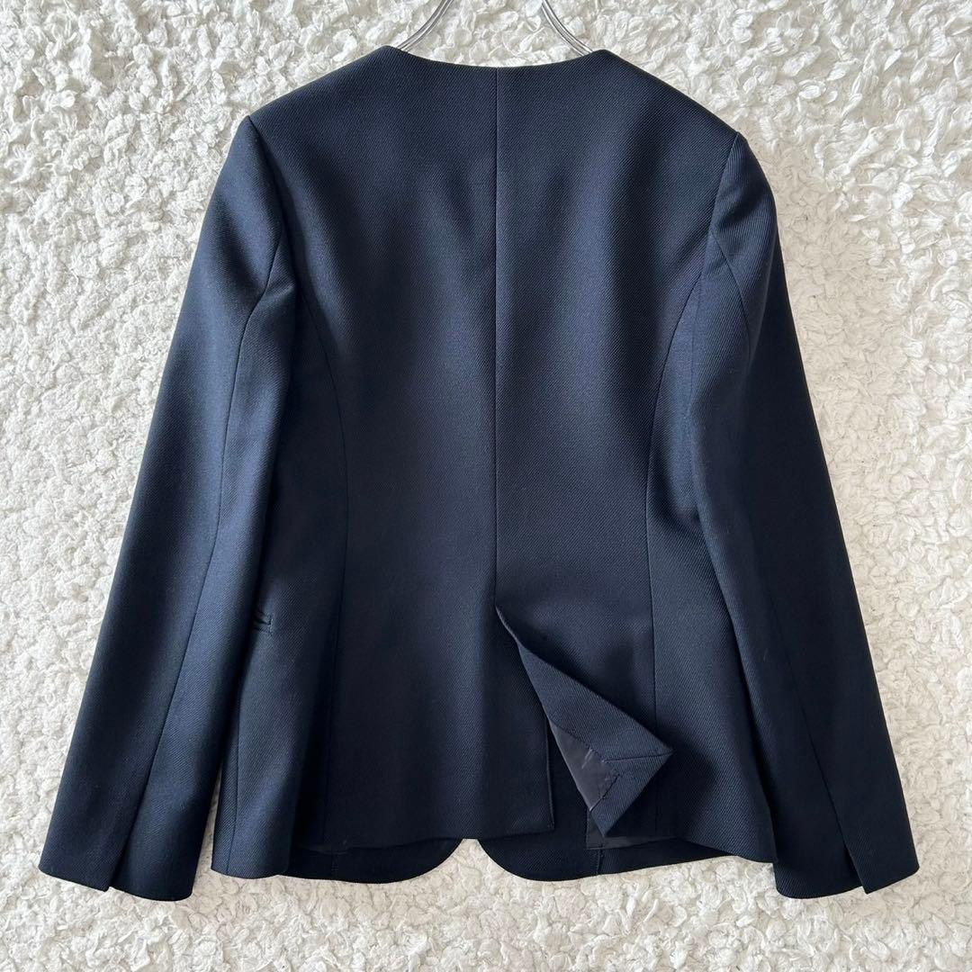 ✨極美品✨グリーンレーベルリラクシング パンツスーツ ノーカラー 近年モデル