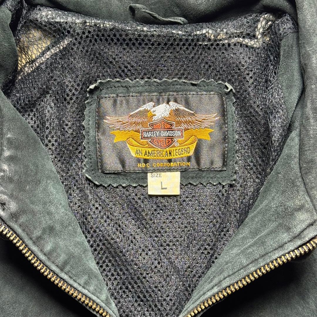 HARLEY-DAVIDSON スウェードレザージャケット アメカジ