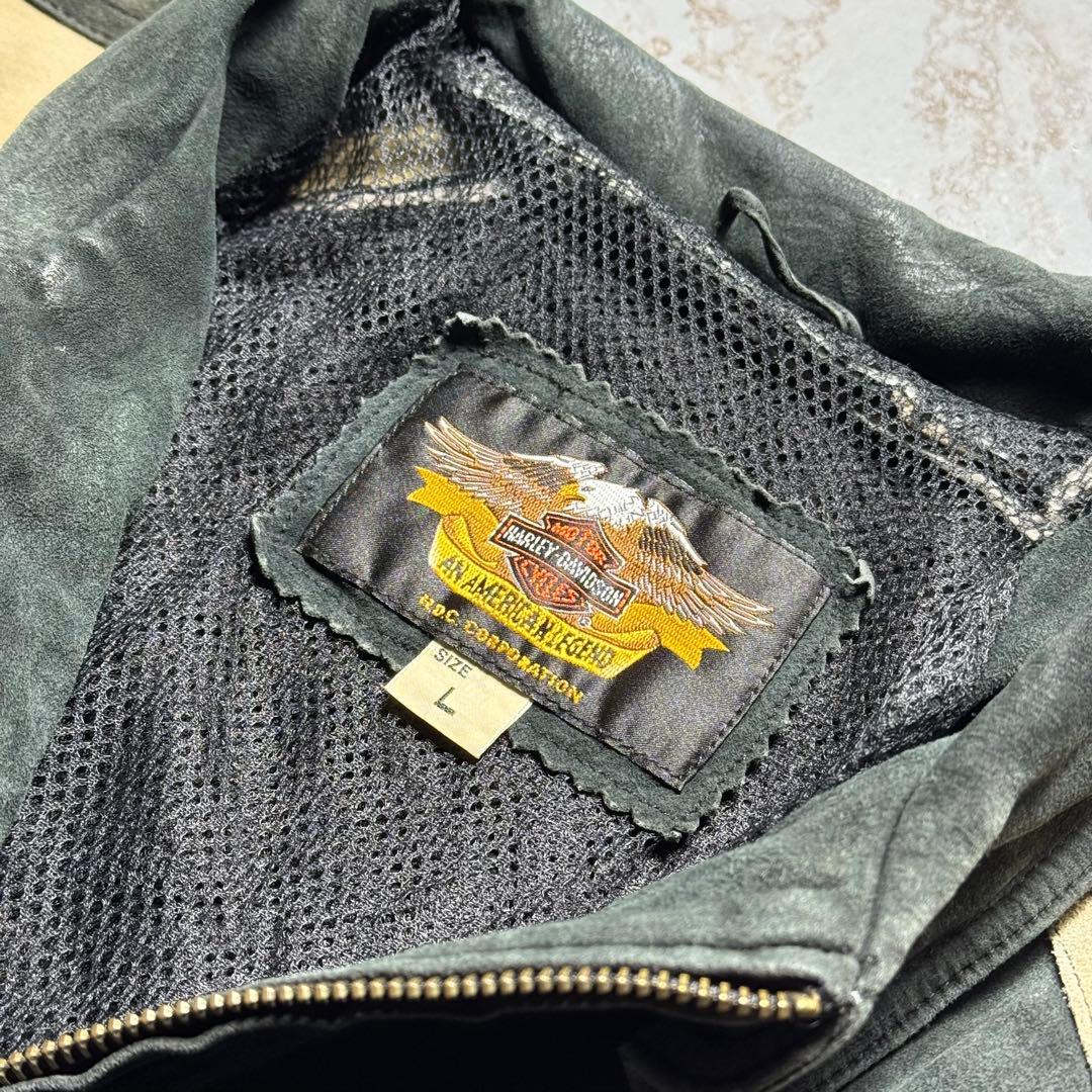 HARLEY-DAVIDSON スウェードレザージャケット アメカジ