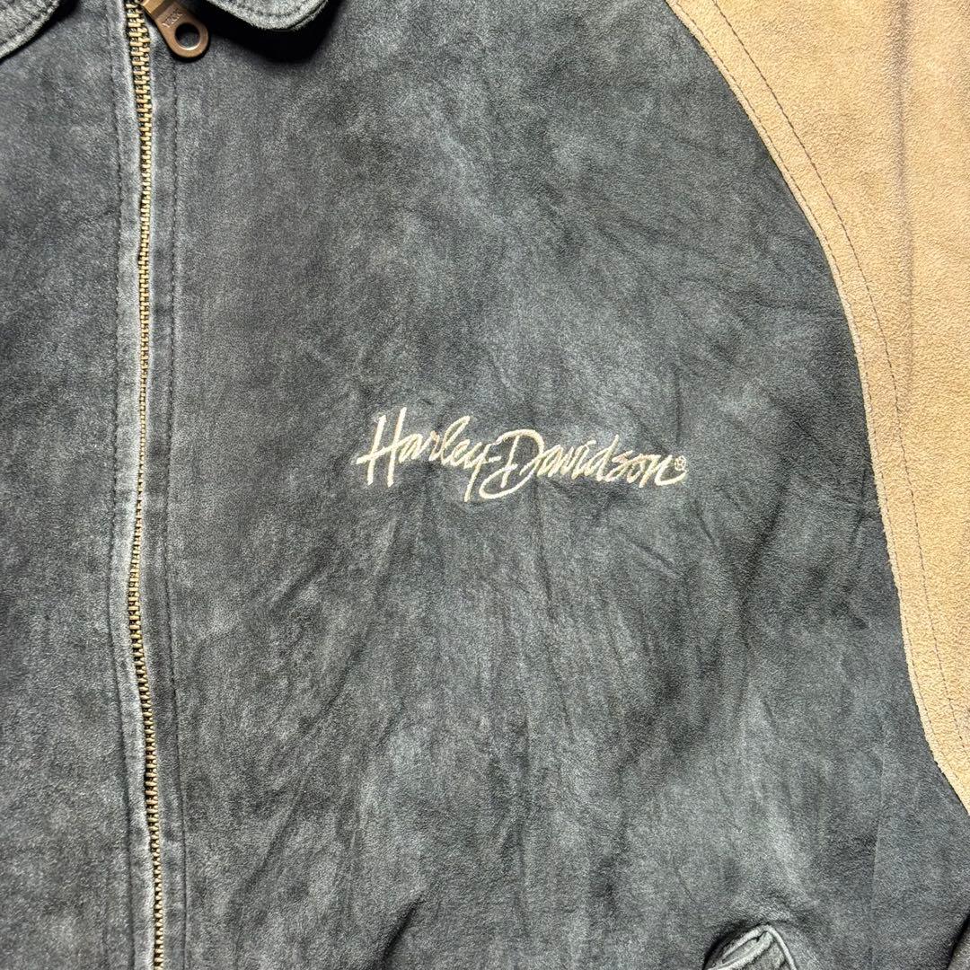 HARLEY-DAVIDSON スウェードレザージャケット アメカジ