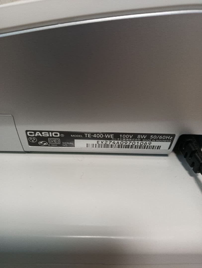 CASIO TE-400 電子レジスター ホワイト ※送料込