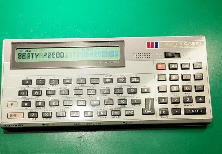 【ジャンク扱い】 CASIO FX-750P ポケットコンピュータ