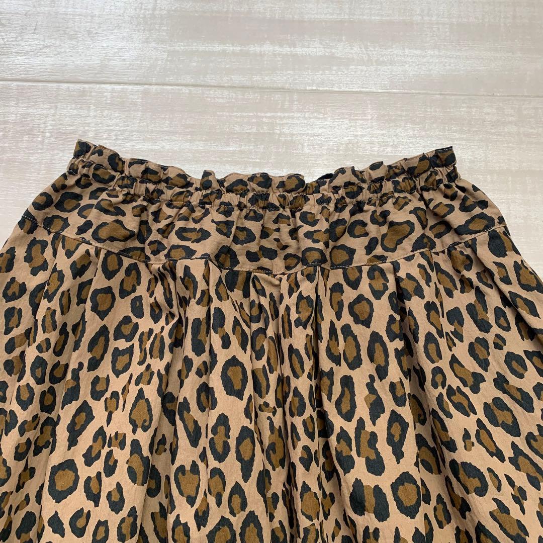ティグルブロカンテ　レオパードスカート　ふんわり　豹柄　フリーサイズ