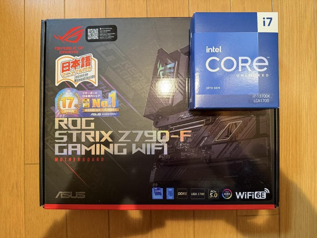 ROG STRIX Z790-F GAMING WiFi ＋ i7-13700K