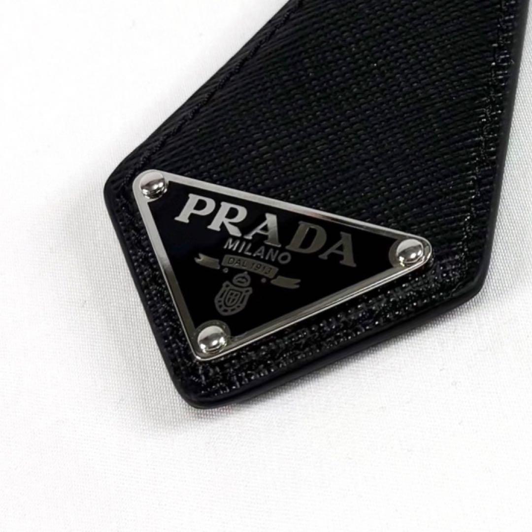 プラダ　PRADA サフィアーノレザー　キーリング　2PP041 ブラック　黒