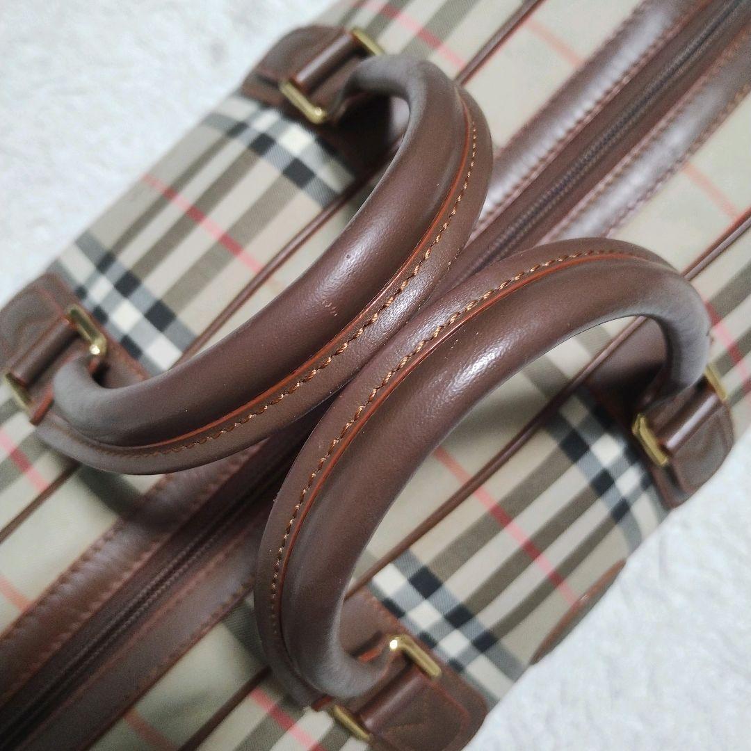 美品 Burberry バーバリー ボストンバッグ ノバチェック柄 旅行鞄