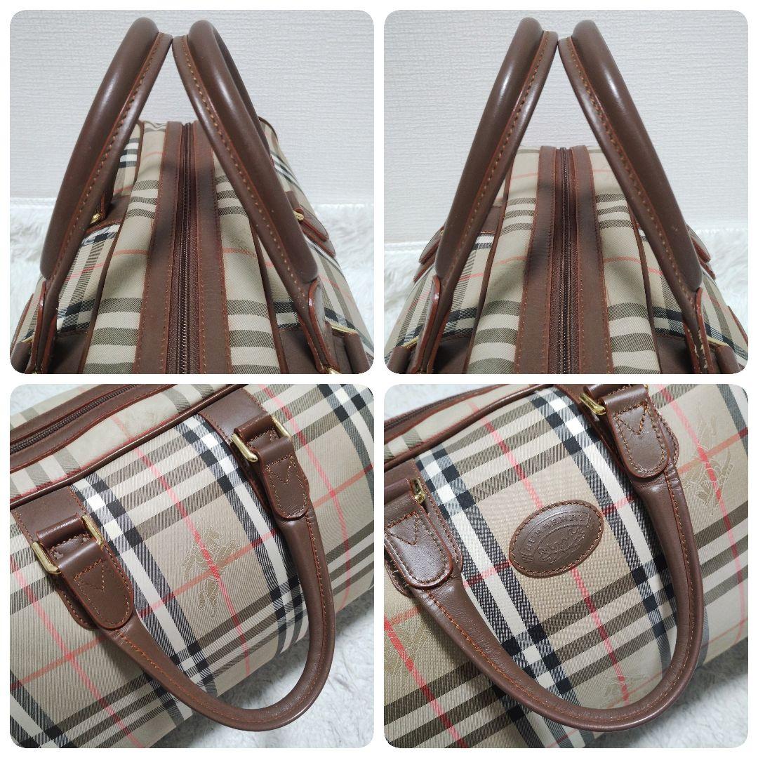 美品 Burberry バーバリー ボストンバッグ ノバチェック柄 旅行鞄