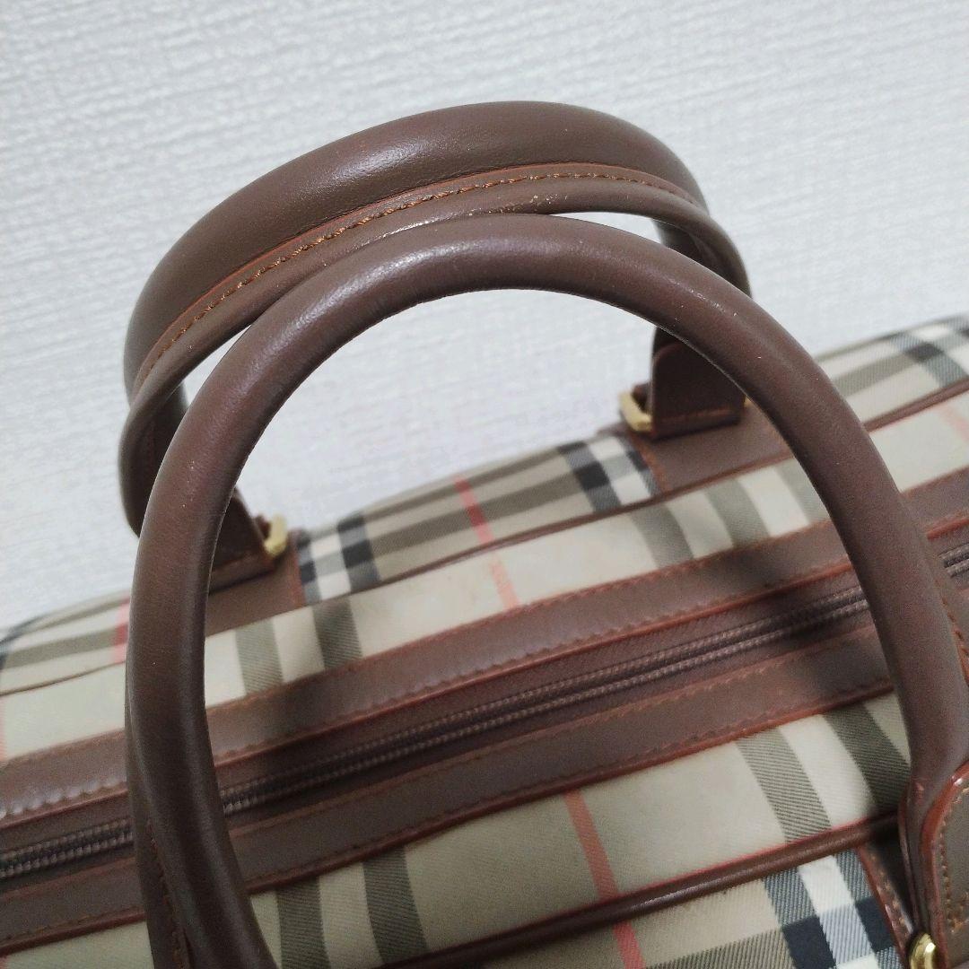 美品 Burberry バーバリー ボストンバッグ ノバチェック柄 旅行鞄