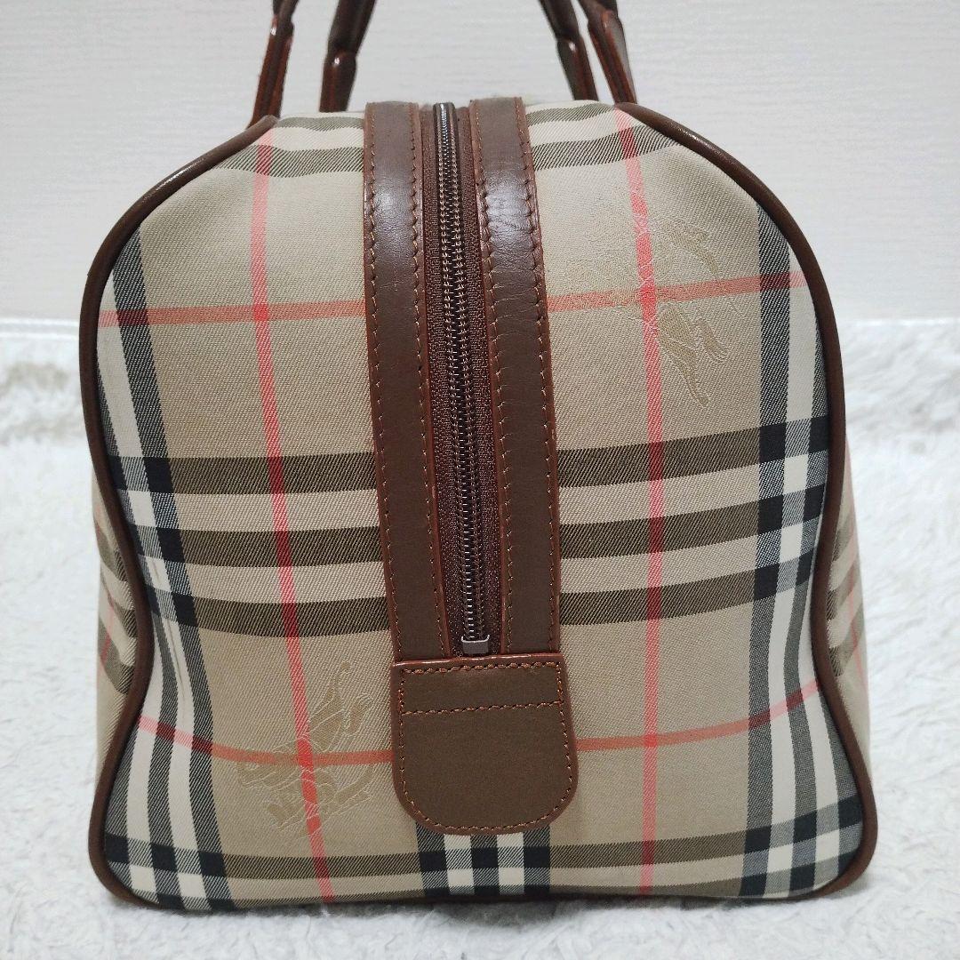 美品 Burberry バーバリー ボストンバッグ ノバチェック柄 旅行鞄