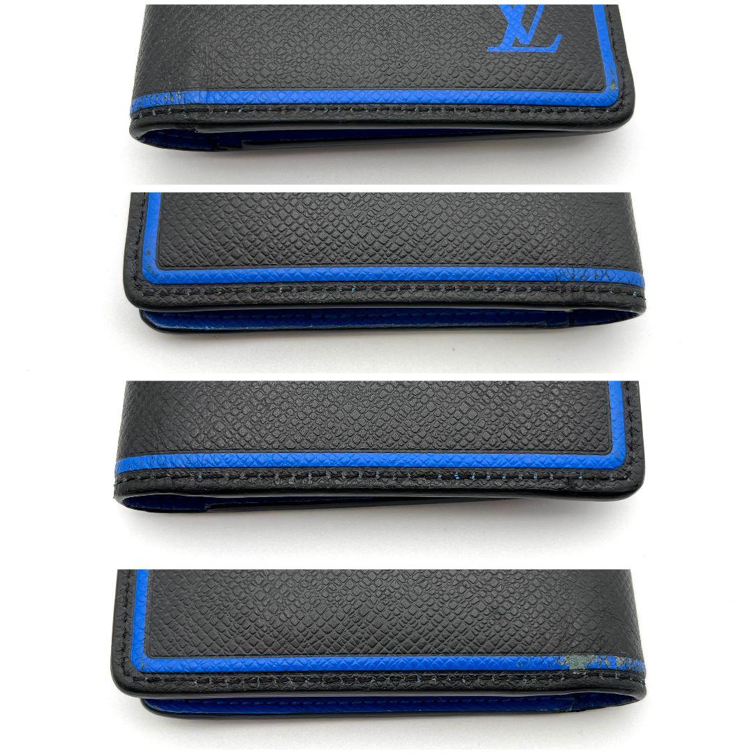 ✨美品✨ルイヴィトン ポルトフォイユ ブラザ タイガ メンズ 長財布 黒 ブルー