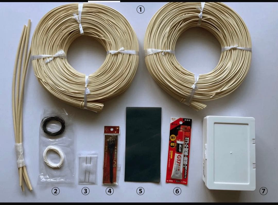 class101 天然素材の籐で作る-オーバル型とスクエア型のかごバッグキット