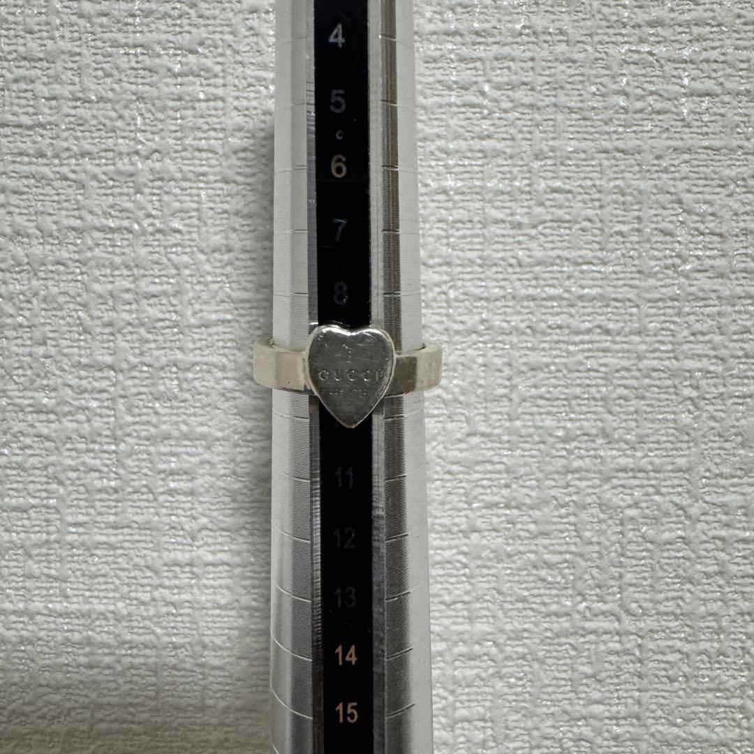 GUCCI グッチ ハートリング 指輪 ハート イタリア製 シルバー925