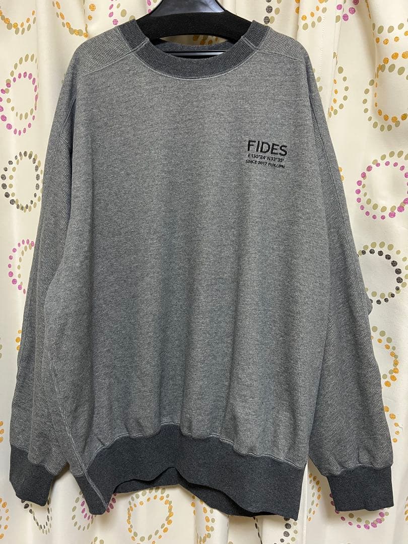 FIDES 裏起毛スウェット グレーXL