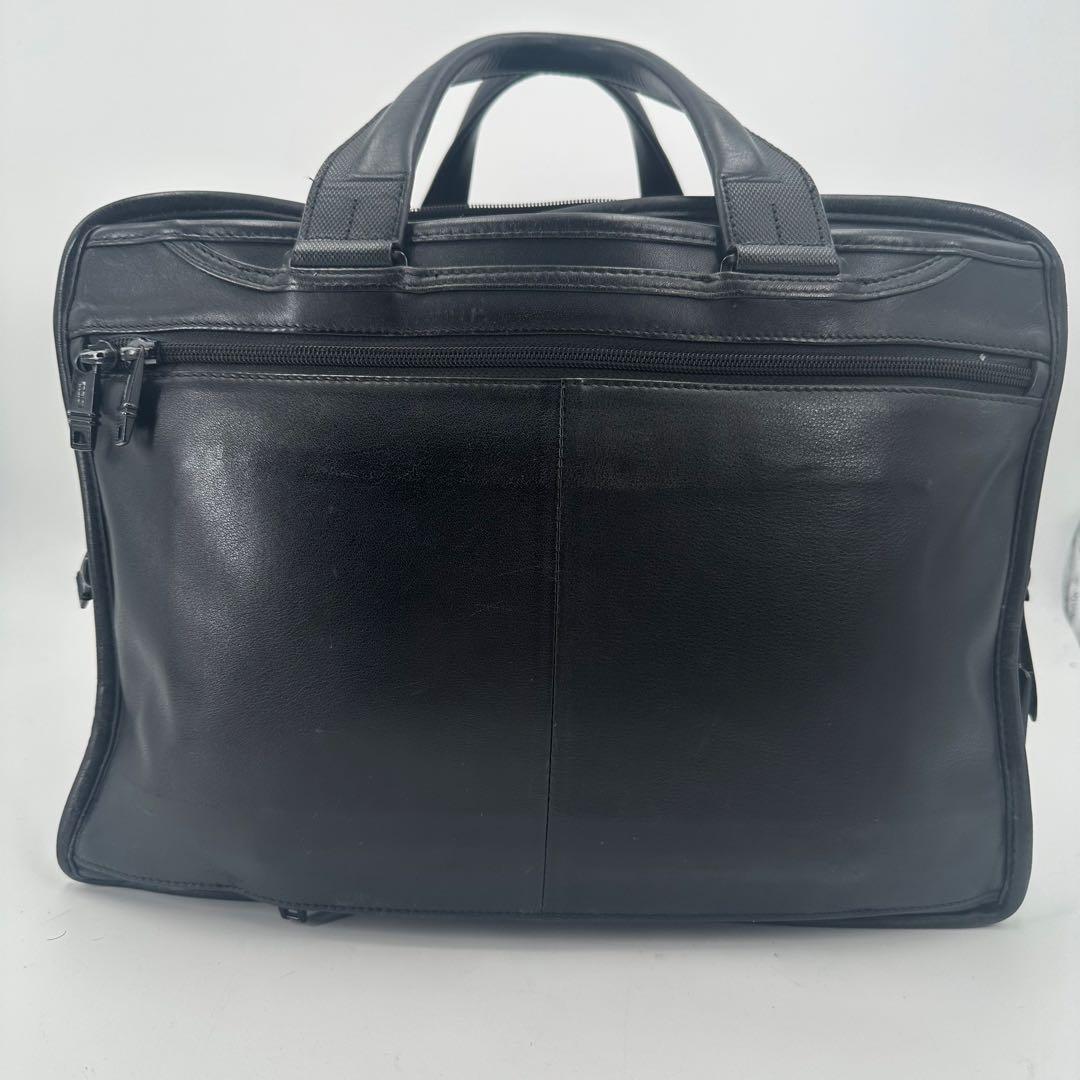 トゥミ　ビジネスバッグ　ショルダー　アルファ2way オールレザー　PC可　黒