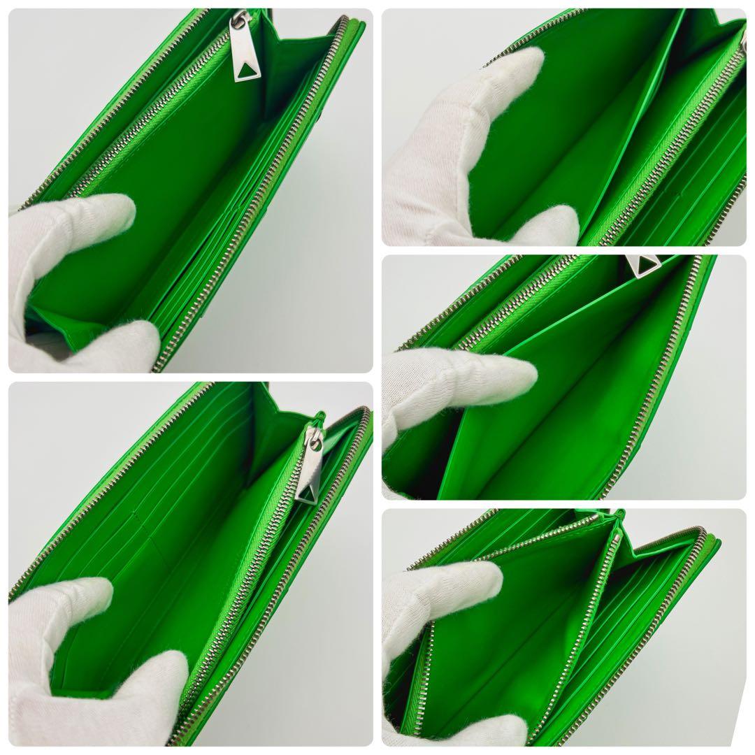 【最高峰美品】ボッテガヴェネタ カセット イントレチャート 長財布 IC搭載