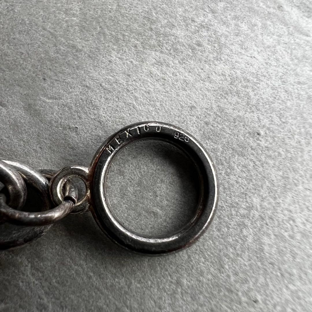 ヴィンテージ ダブル チェーン オーバルフープ メキシコ ブレスレットマンテル