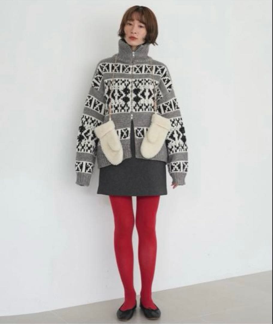 SLOBE citron カウチンニット