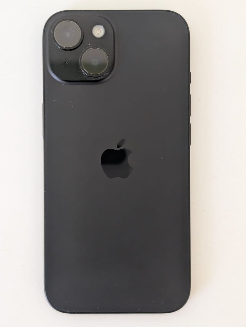 iPhone15（一括購入品）バッテリー89%+ ELECOM ケース 付き