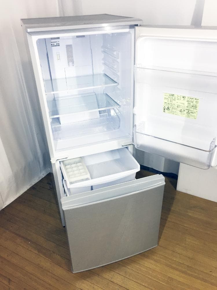 ★2015★美品中古★SHARP 137L 冷蔵庫【SJ-D14A-S】N001