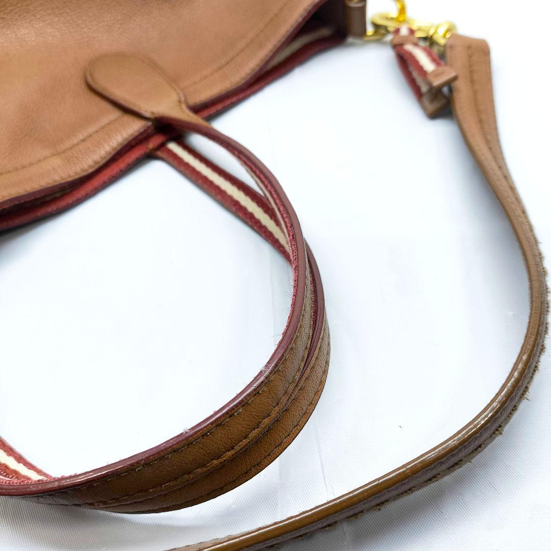 美品 バリー 2way トートバッグ ショルダーバッグ レザー