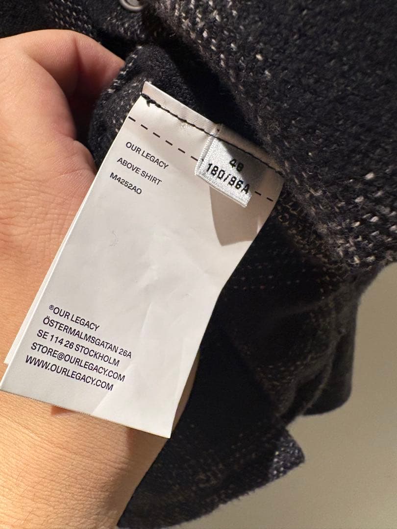 our legacy ABOVE SHIRT 2025AW 人気シャツ 48
