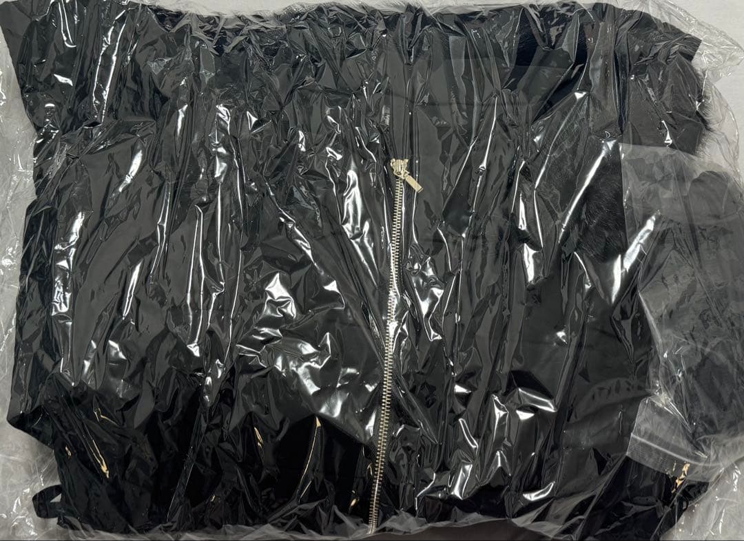 LIP SERVICE シェーディングライン中綿コート ブラック