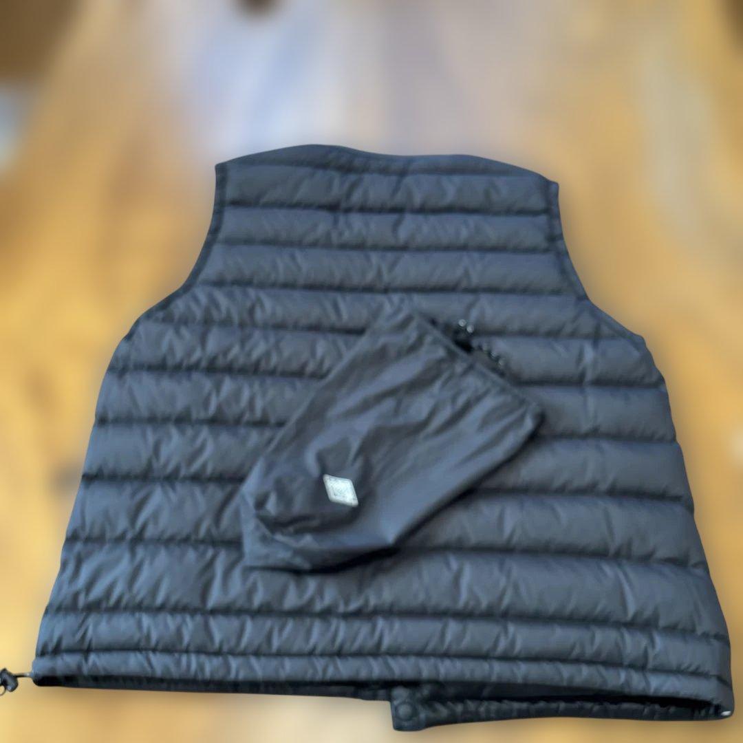 DANTON チャコールグレーダウンベスト