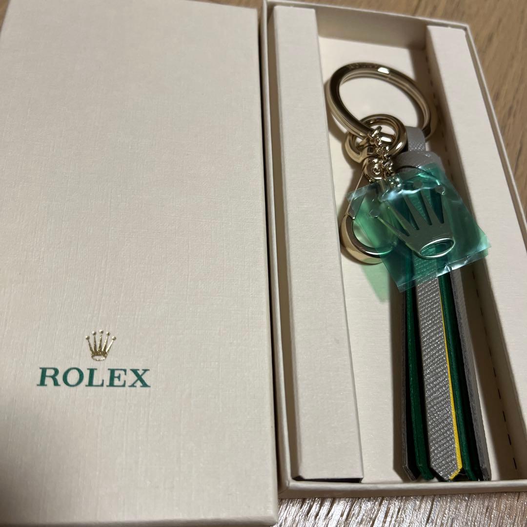 ROLEX キーホルダー イエロー グリーン　グレー