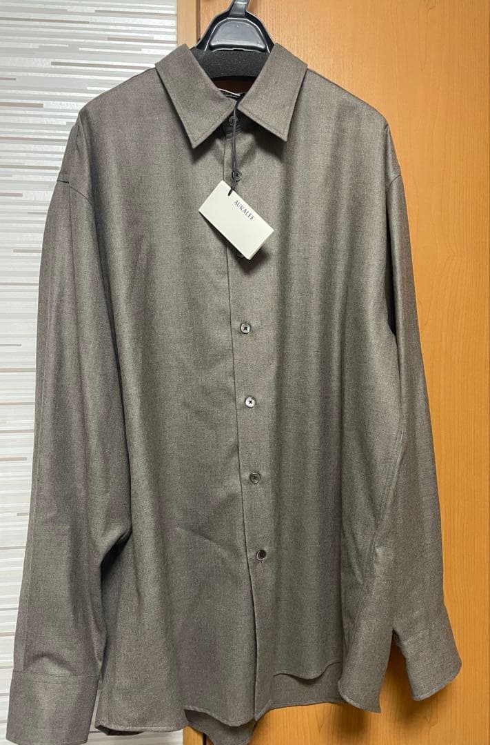 【新品】 AURALEE SUPER LIGHT WOOL SHIRTS