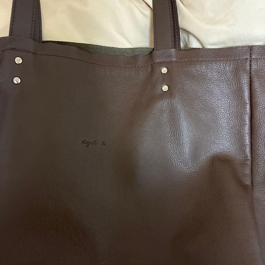 フ*ト様 アニエスベー　トートバック　ダークブラウン　本革