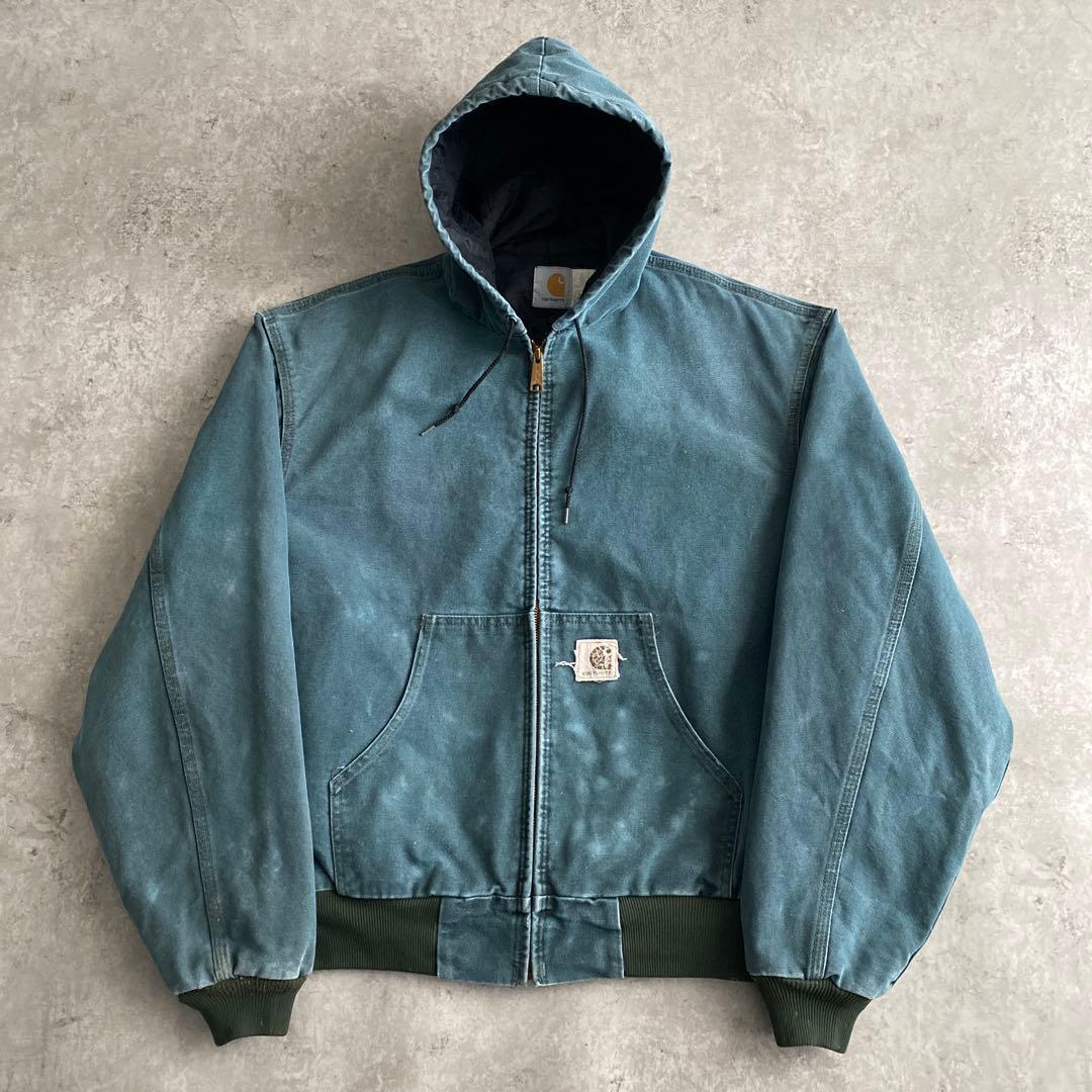 レアカラー 90s カーハート アクティブ ジャケット USA製 XL ハンター