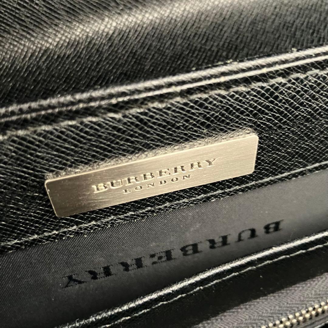 BURBERRY 本革レザー ブリーフケース/ビジネスバッグ/書類カバン