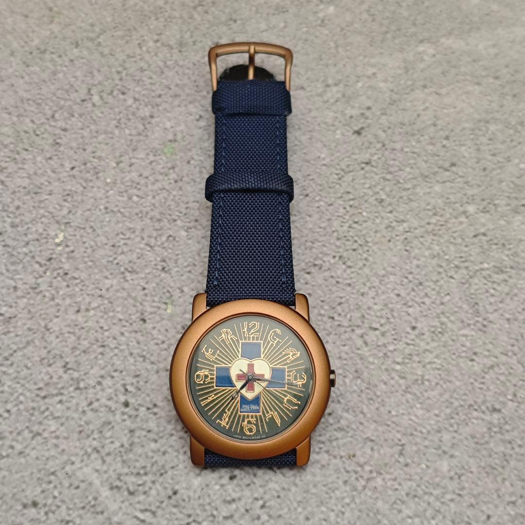 【ジャンク】ゴルチエ ハートクロス 腕時計 Jean Paul GAULTIER