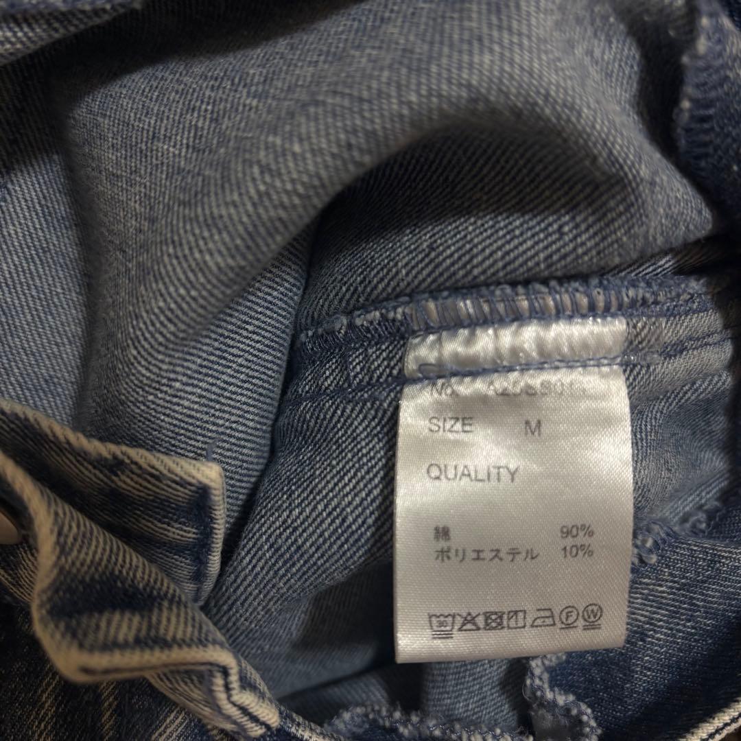 【andequal】back slit curve denim pants M