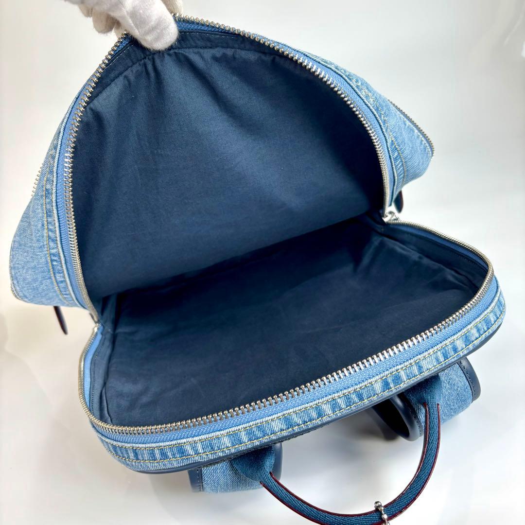 新品未使用 コーチ チャーター バックパック デニム インディゴ リュック　タグ