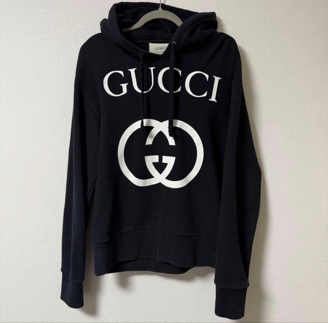 GUCCI ブラック フーディ