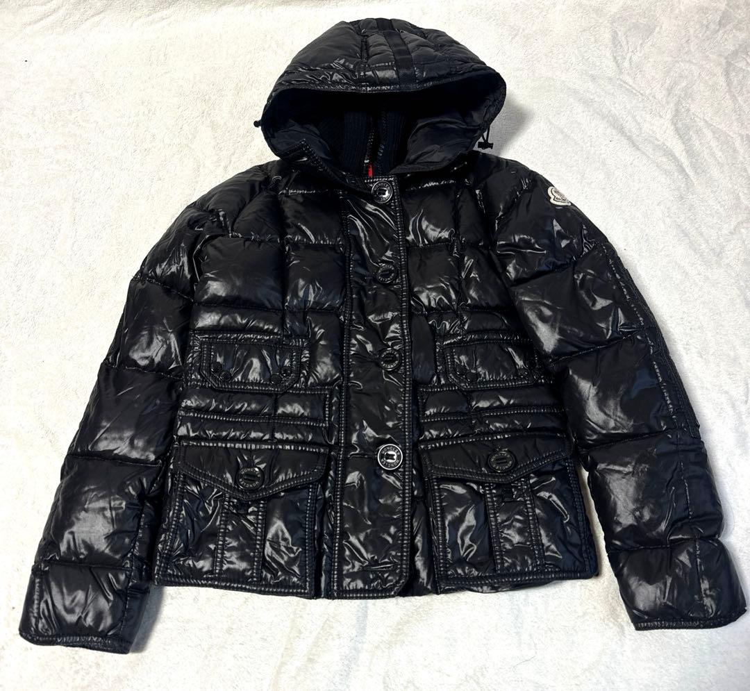 ✨希少✨モンクレール ダウンジャケット　ダブルジップ　黒 ボタン