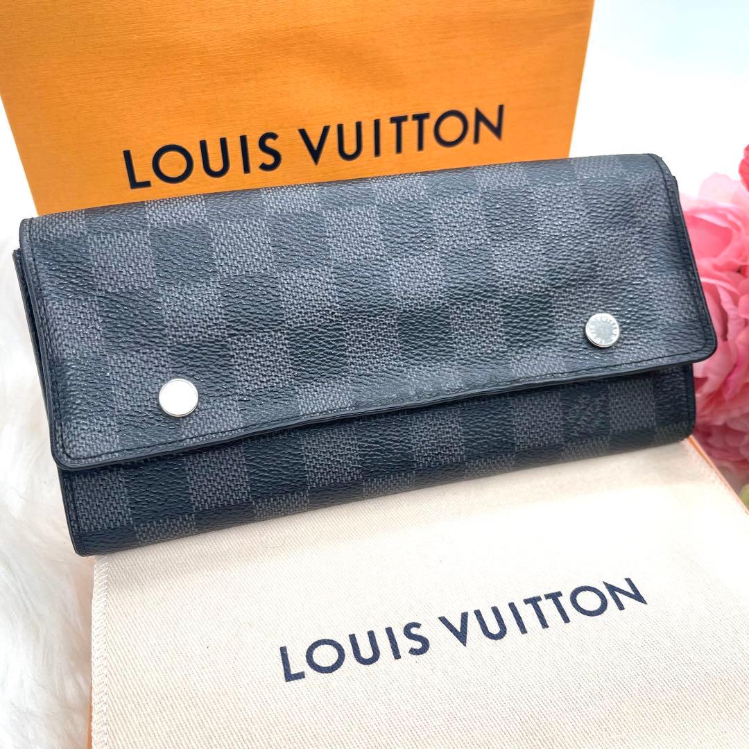 ルイヴィトン　ダミエ　グラフィット　ポルトフォイユ　ロン　モデュラブル　871