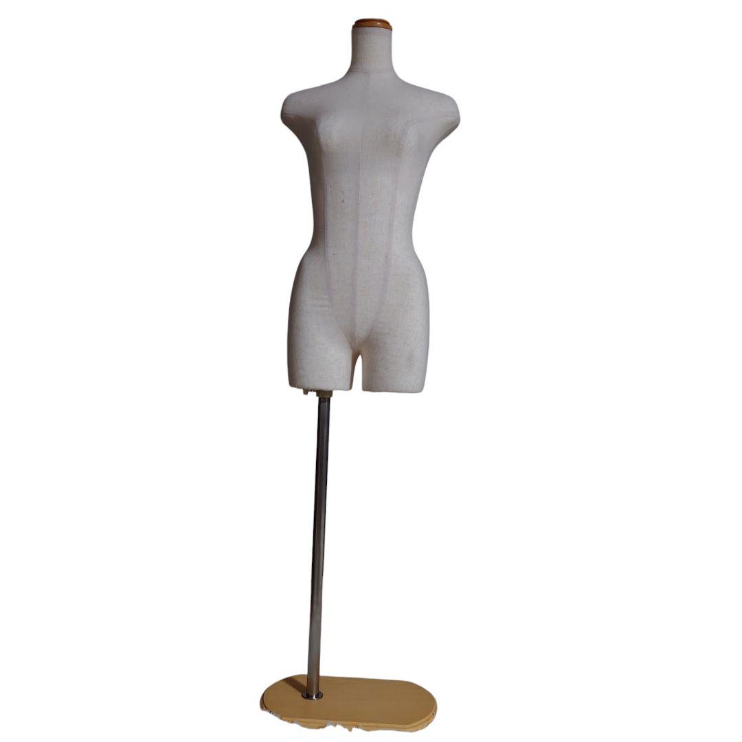 トルソー ボディー 7号 木調 パンツ対応 片足 ポール マネキン Sサイズ