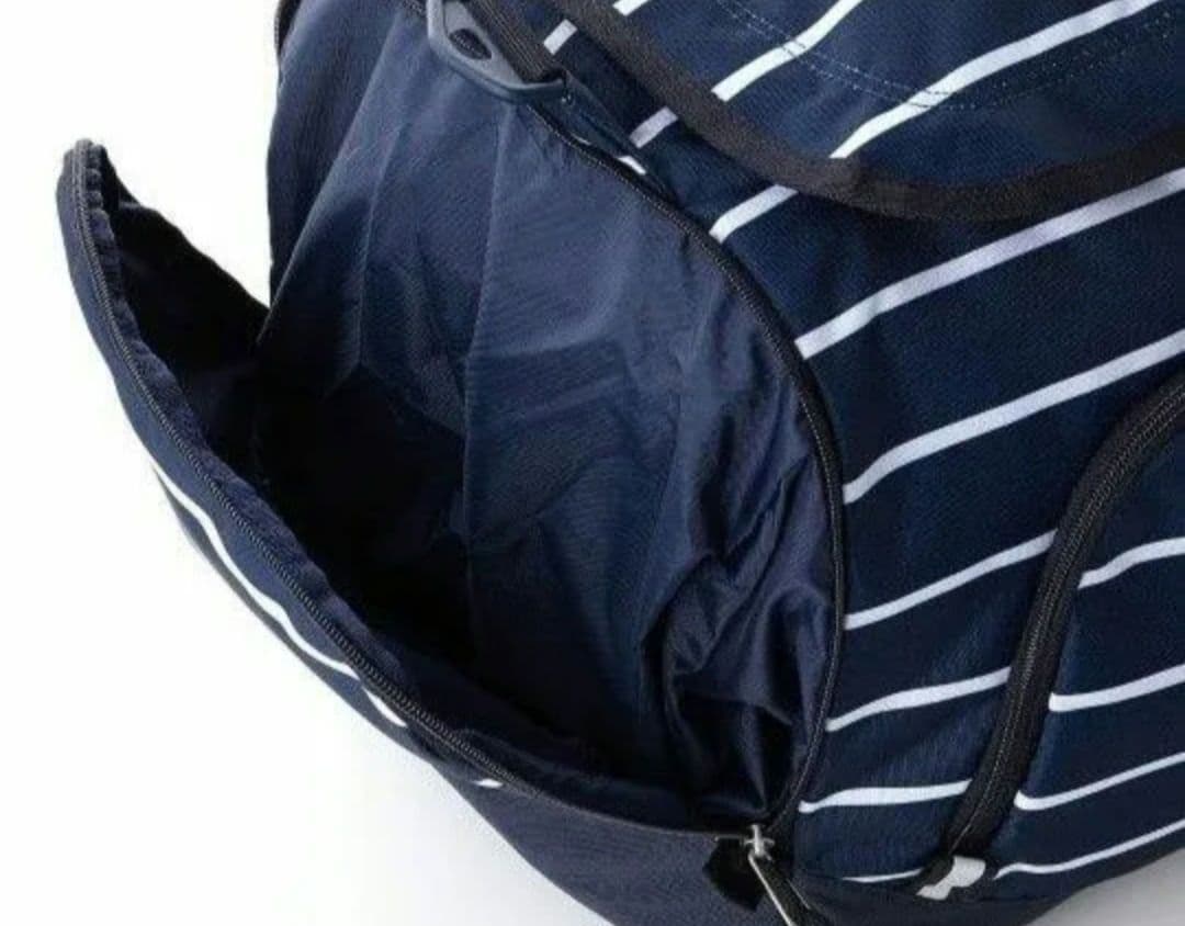 タイムセール！ コールマン ボストンバッグ５０Ｌ「ネイビーボーダー」レア