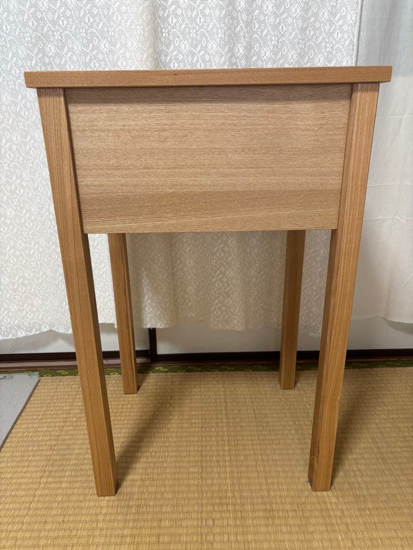 無印良品　ドレッサー　スツール　タモ材　木製　鏡台　デスク