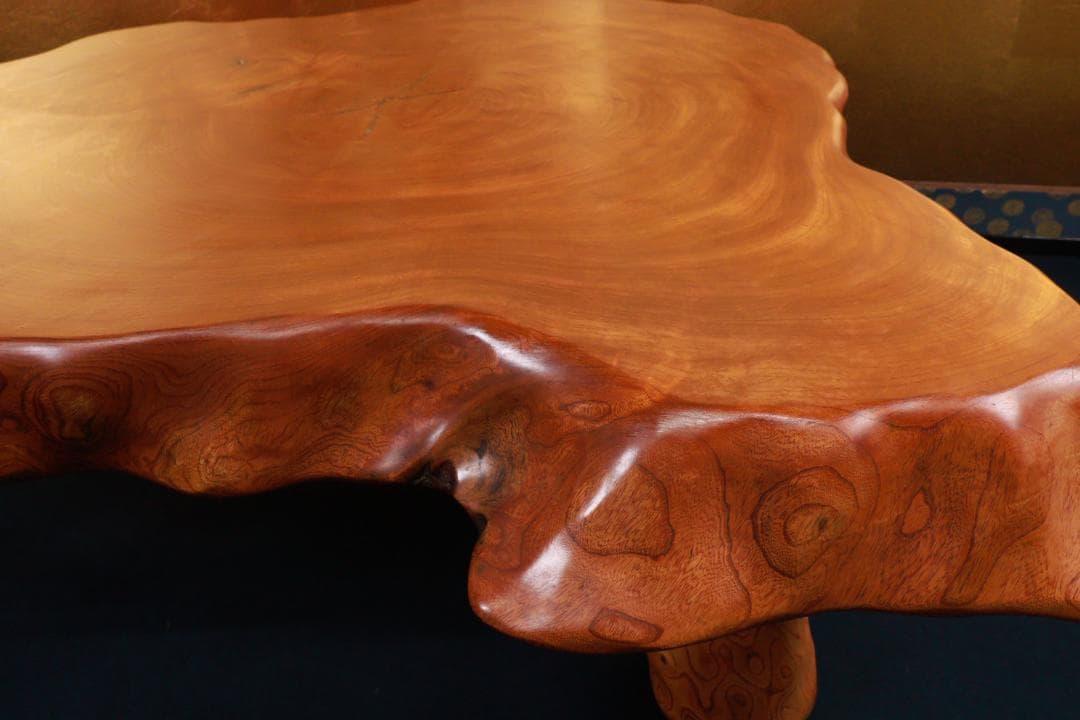 欅製　ちゃぶ台　テーブル　飾台　天板極厚9㎝ BE907