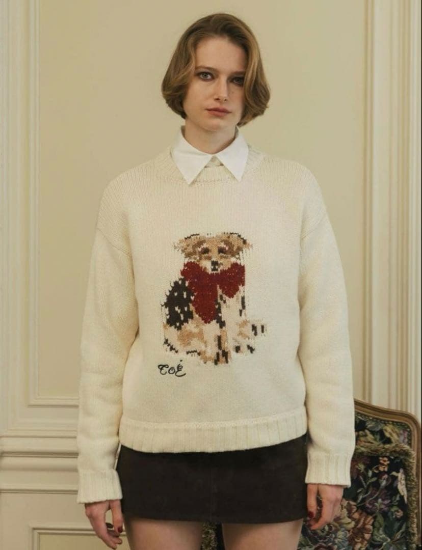完売品　THE TOE Schloss Holiday Dog Knit