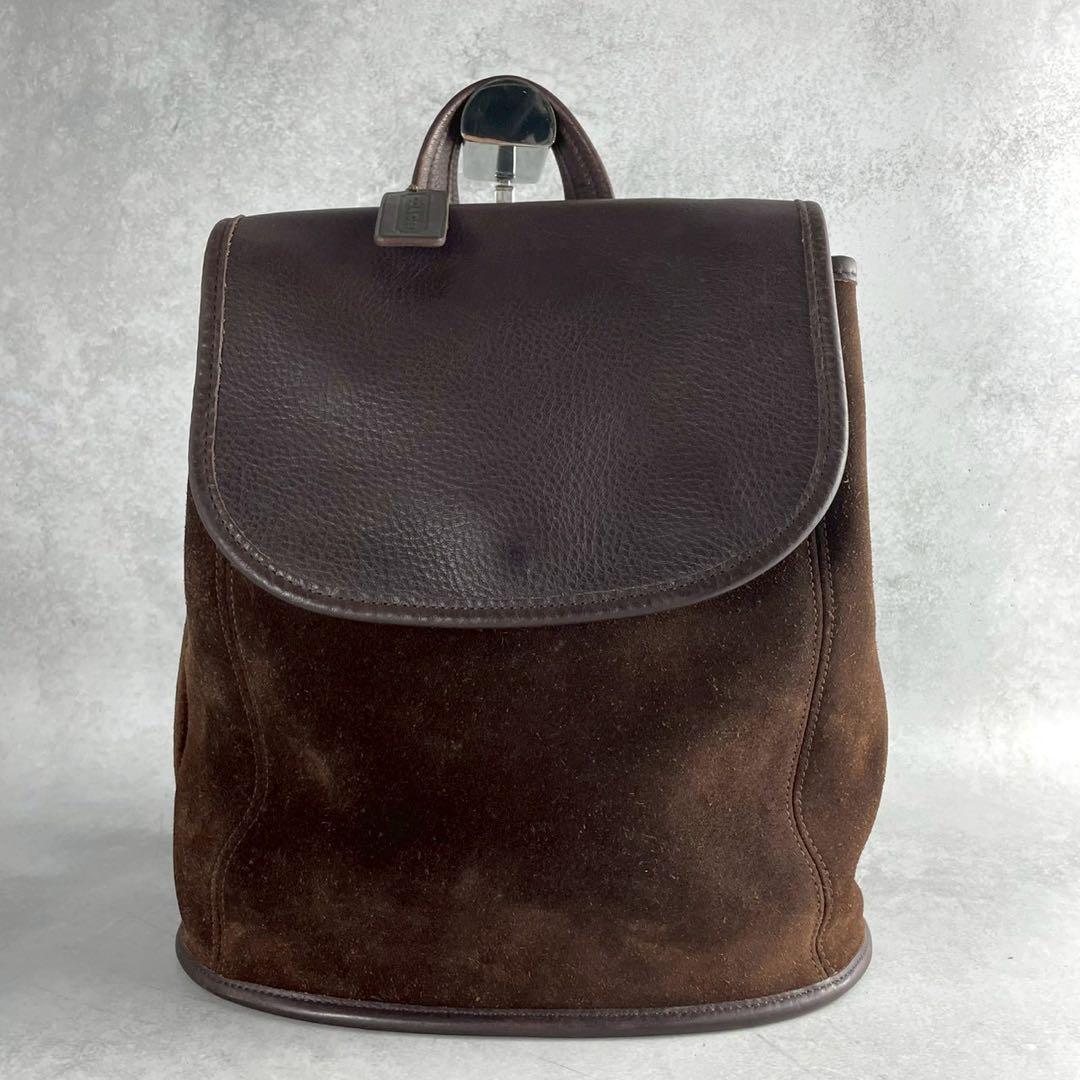 極希少✨オールドコーチ バークレー リュック ブラウン スエード フラップ