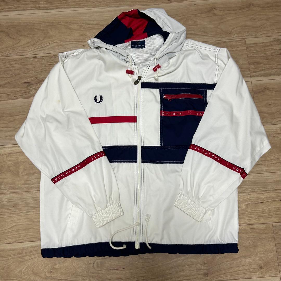 フレッドペリー 日本製 ナイロンジャケット Y2K M