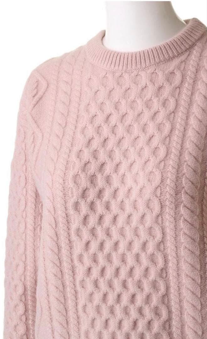 新品タグ付き⭐️DEMYLEE/ケーブルニット/ピンク