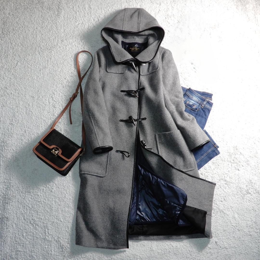 ナノユニバース 西川ダウン キルティングライナー ダッフルコート 36