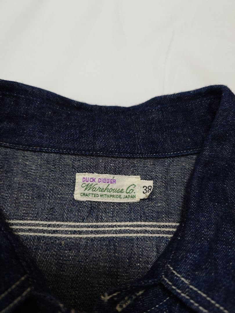 極美品　ウエアハウス ダックディガーデニムシャツ