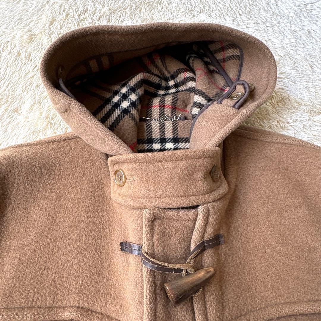 希少　BURBERRYバーバリー　ダッフルコート ノバチェック 英国製　ベージュ